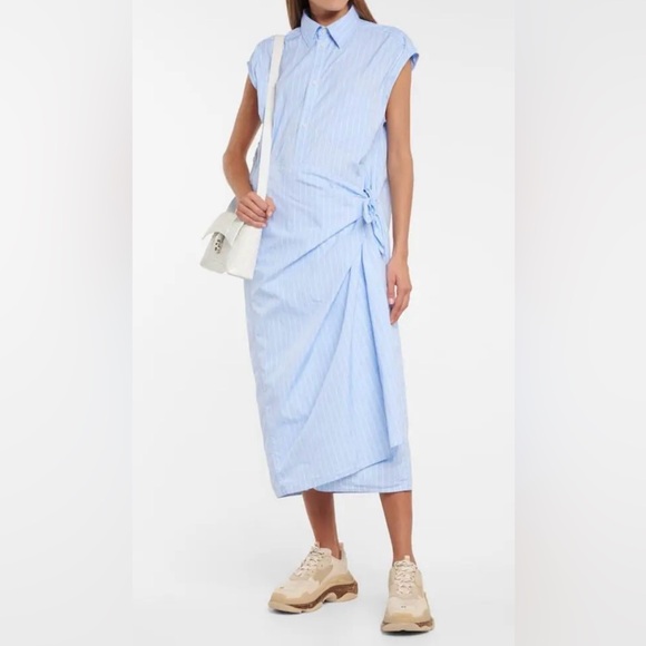 BALENCIAGA
Pinstriped Cotton Poplin Shirt Midi Dress - Picture 8 of 8